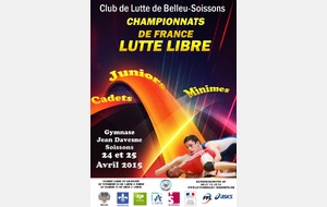 CHAMPIONNAT DE FRANCE MINIME CADET JUNIOR LUTTE GRECO 24/25 AVRIL 2015 A SOISSONS