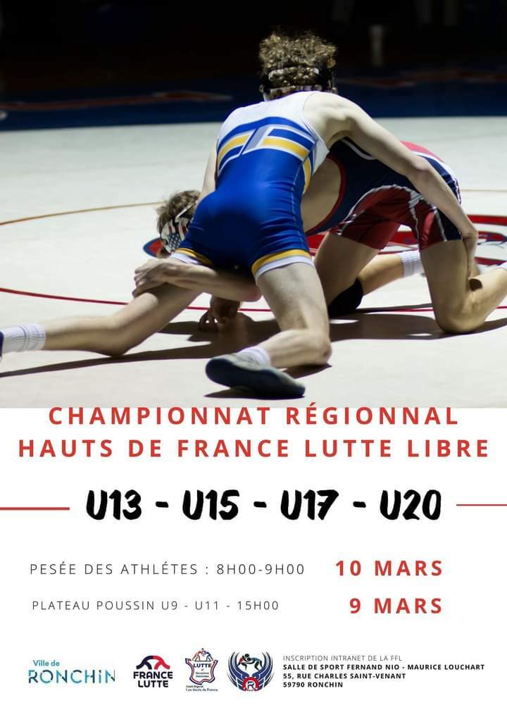 CHAMPIONNAT RÉGIONAL U13-U15-U17-U20 LUTTE LIBRE 2024