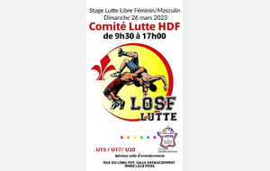 STAGE DE LUTTE FEMININE ET LUTTE LIBRE