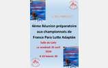 4ème Réunion Préparatoire aux championnats de France Para Lutte 2024