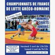 Championnats de France Minimes, cadets, juniors lutte gréco-romaine