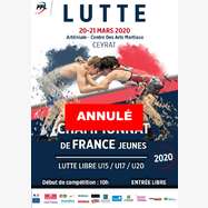 Championnat de France Lutte libre attention compétition annulé