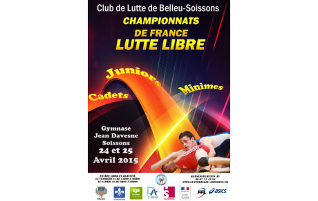 CHAMPIONNAT DE FRANCE MINIME CADET JUNIOR LUTTE GRECO 24/25 AVRIL 2015 A SOISSONS