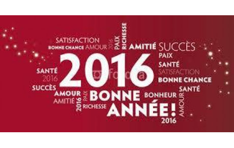 Bonne et Heureuse Année 2016.